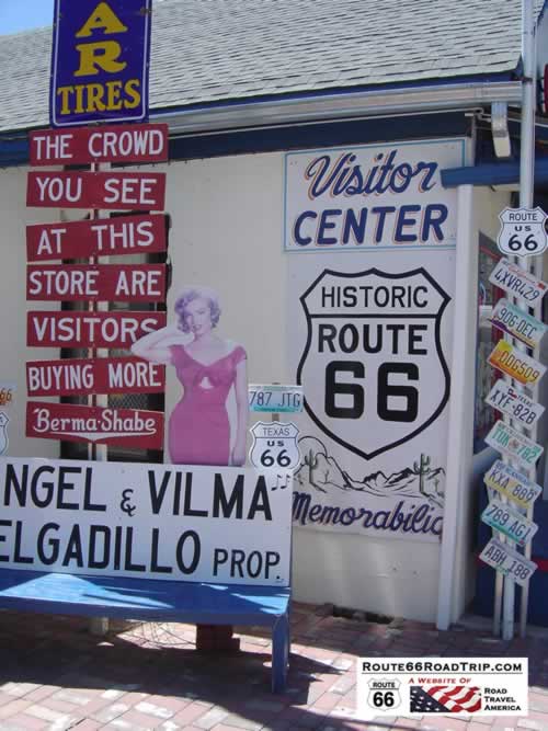 Angel & Vilma Delgadillo's Route 66 Gift Shop & Visitor's Center in Seligman, Arizona